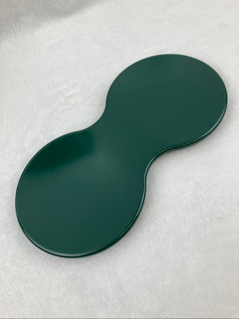 Vintage Tupperware Spoonz Hunter Green Double Spoon Rest Holder 2763A-10